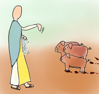 돼지에게 진주